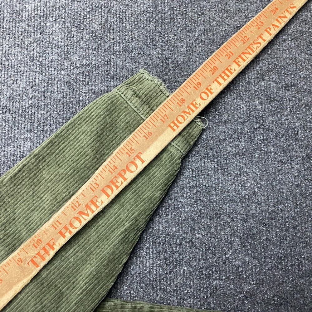 Zara Jacket Womens Small Corduroy Green Trucker Front Pockets‎ Outerwear Frayed - Picture 6 of 10